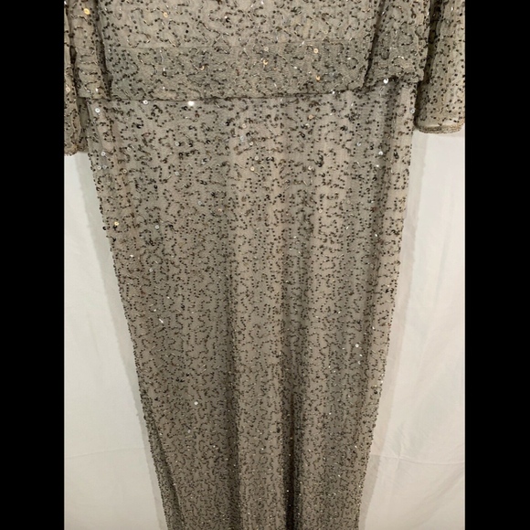 NWT‎ Pisarro Nights Bead Embellished Blouson Gown - Picture 4 of 8